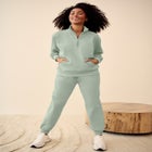 Drawstring Waist Fleece Sweatpants image number null