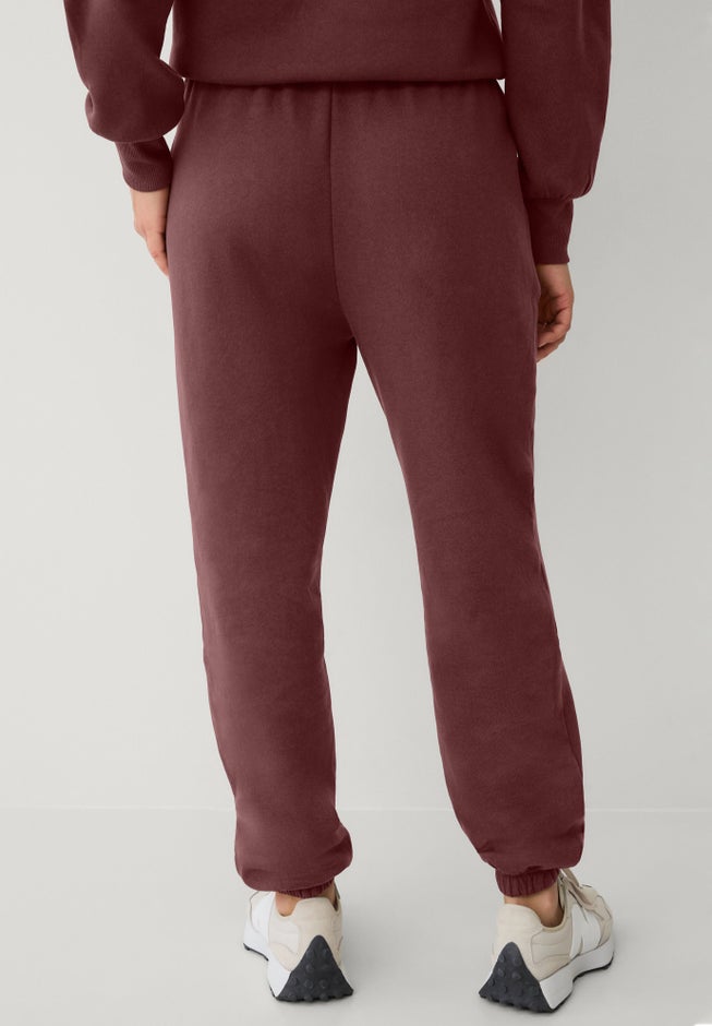 Drawstring Waist Fleece Sweatpants image number 1