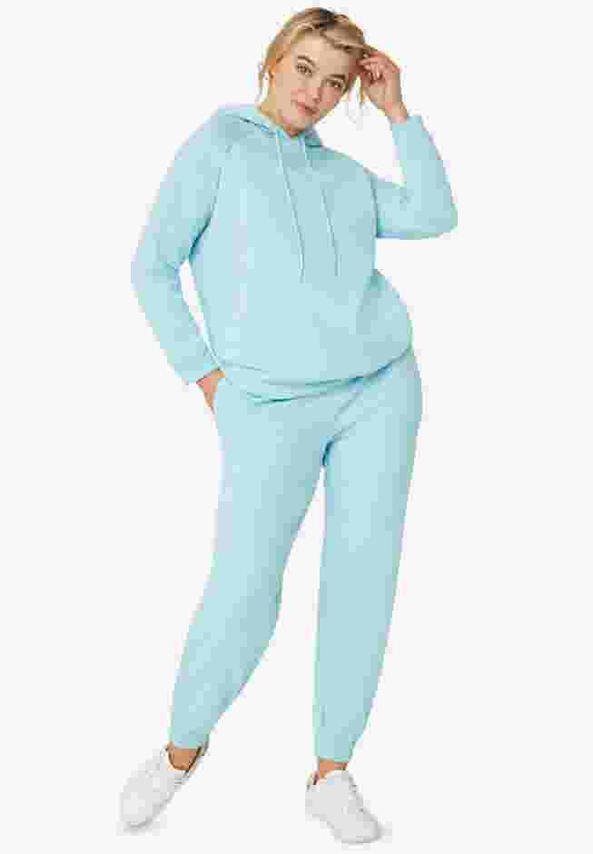 Drawstring Waist Fleece Sweatpants image number 1