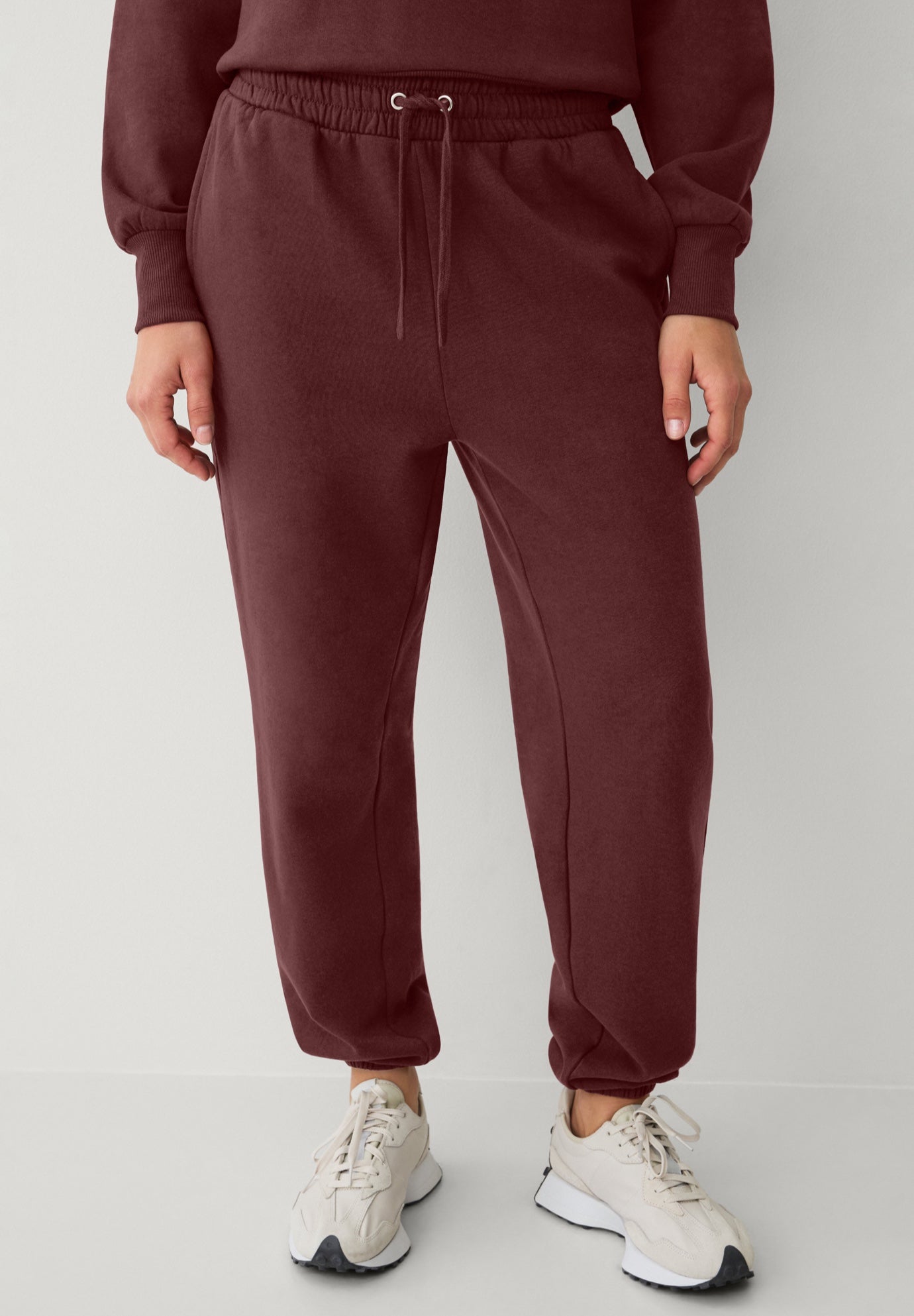Drawstring Waist Fleece Sweatpants image number 0