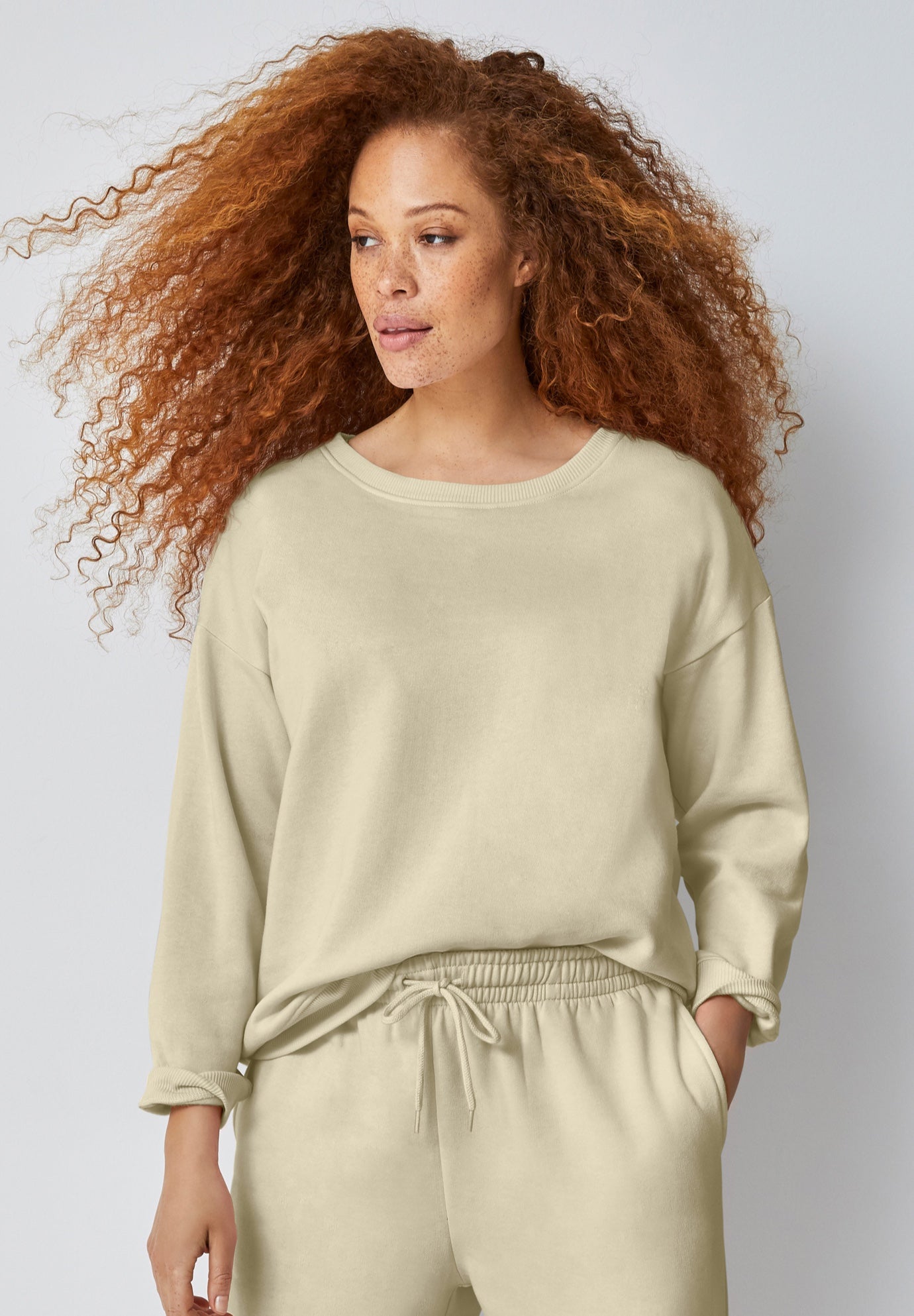 Boxy Fleece Sweatshirt image number 0