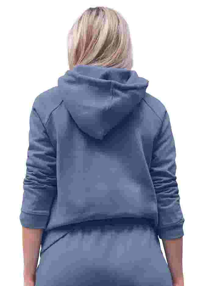 Hooded Fleece Boxy Sweatshirt image number 1