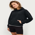 Hooded Fleece Boxy Sweatshirt image number null
