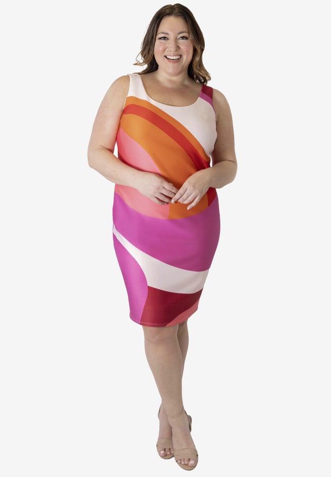 Scuba Sheath Dress image number null