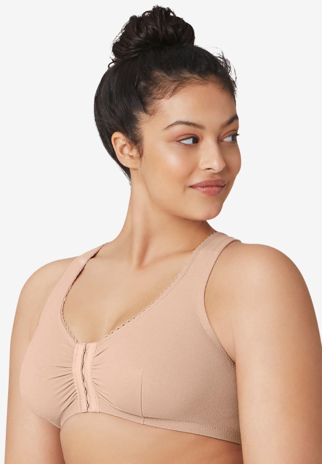 Glamorise® Front-Close Lace Back Bra image number 2