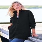 Zip Front Shaker Cardigan image number null