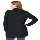 Zip Front Shaker Cardigan image number null