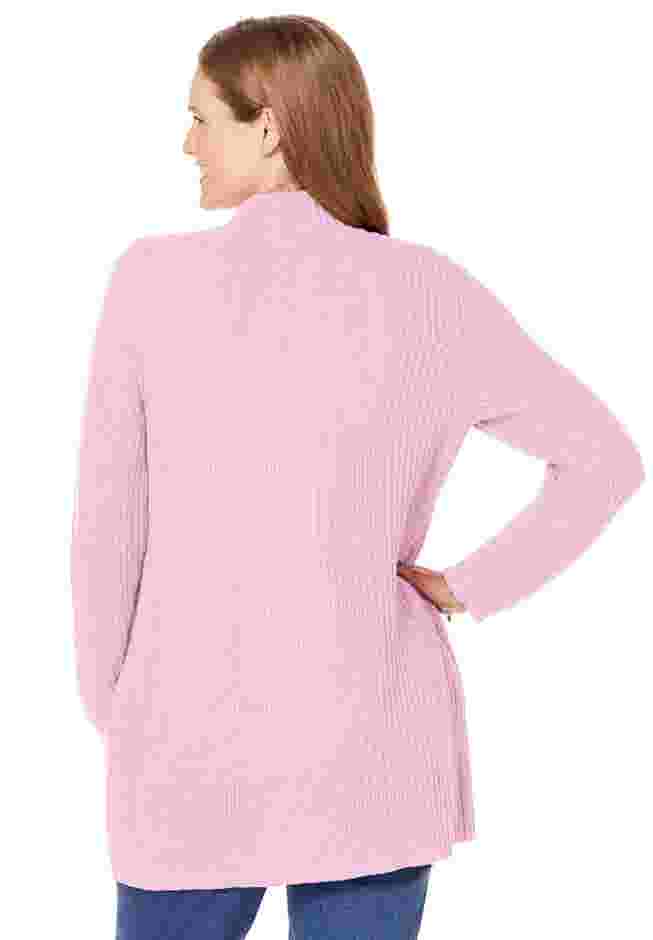 Zip Front Shaker Cardigan image number 1