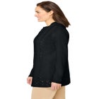 Zip Front Shaker Cardigan image number null