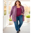 Marled Sweater Jacket Sweater image number null