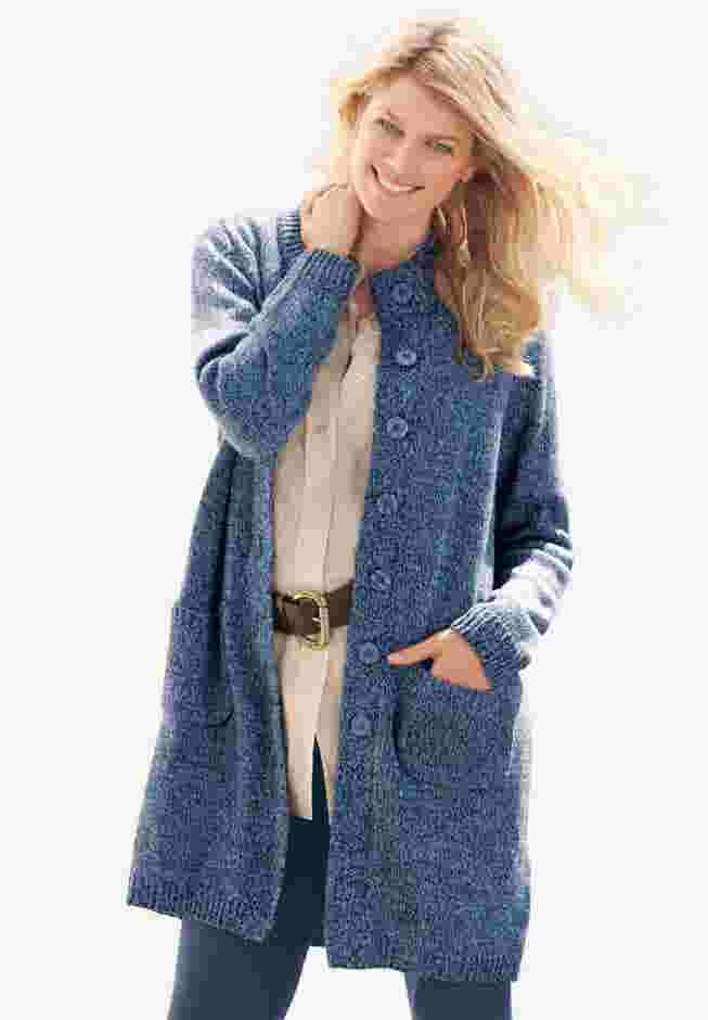 Marled Sweater Jacket image number 0