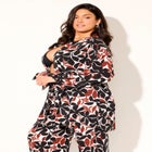 Oversized Buttondown Lounge Cover Up Shirt image number null