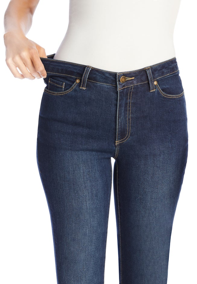 Straight-Leg Stretch Comfort Denim Five-Pocket Jeans image number 1