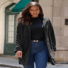 Plus Size Fleece Driving Coat image number null