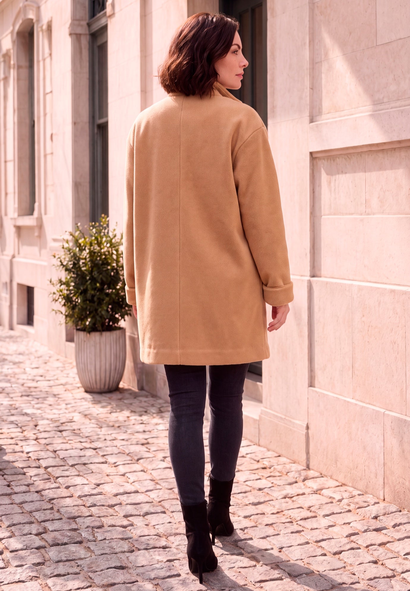 Plus Size Fleece Driving Coat image number 2