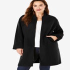Plus Size Wool Blend Driving Coat image number null
