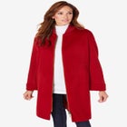 Plus Size Wool Blend Driving Coat image number null