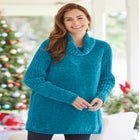 Chenille Cowlneck Sweater image number null