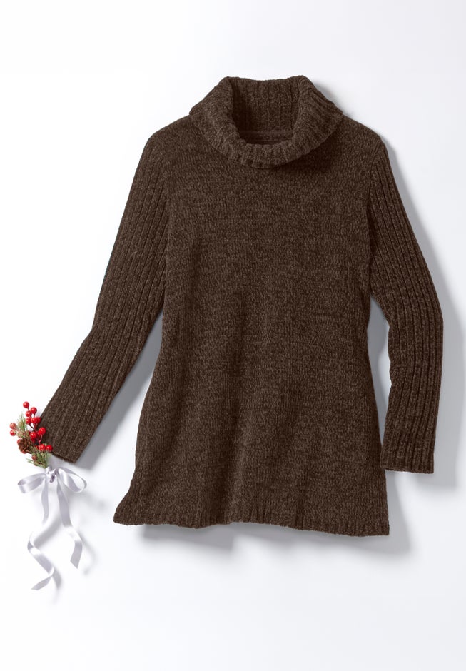 Chenille Cowlneck Sweater image number 1