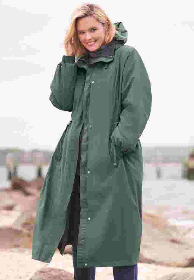 Long Hooded Taslon® Jacket image number 2