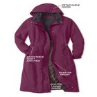 Long Hooded Taslon&reg; Jacket image number 1