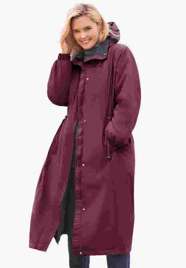 Long Hooded Taslon® Jacket image number 0
