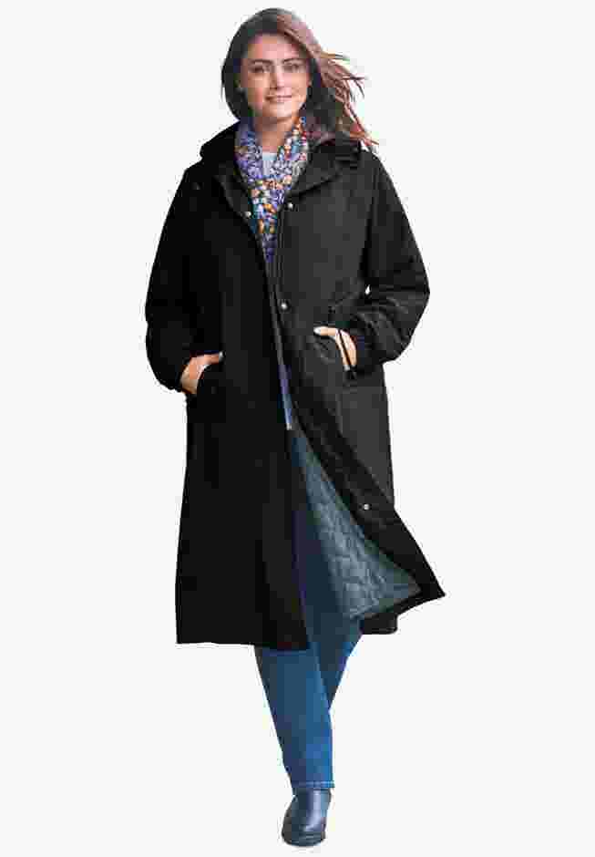 Long Hooded Taslon® Jacket image number 0