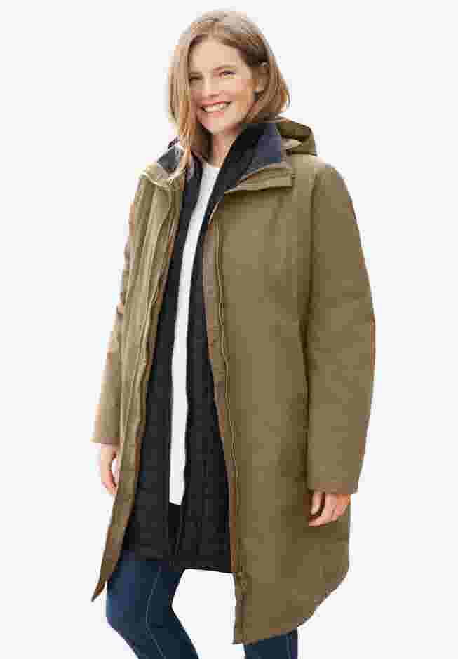 3-in-1 Hooded Taslon® Jacket image number 0