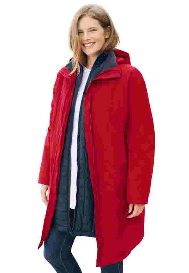 3-in-1 Hooded Taslon® Jacket image number 0