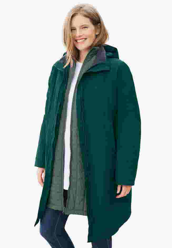 3-in-1 Hooded Taslon® Jacket image number 0