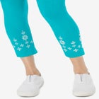 Stretch Cotton Knit Embroidered Legging image number null