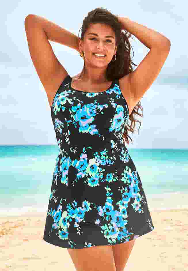 Chlorine Resistant Tank Swimdress image number 0