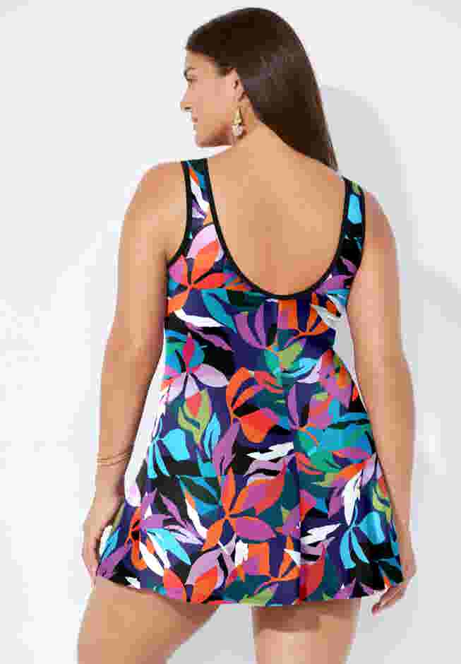 Chlorine Resistant Tank Swimdress image number 1