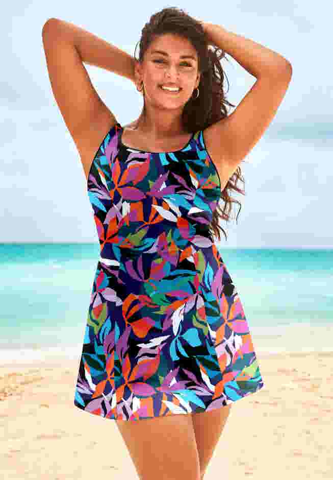 Chlorine Resistant Tank Swimdress image number 0