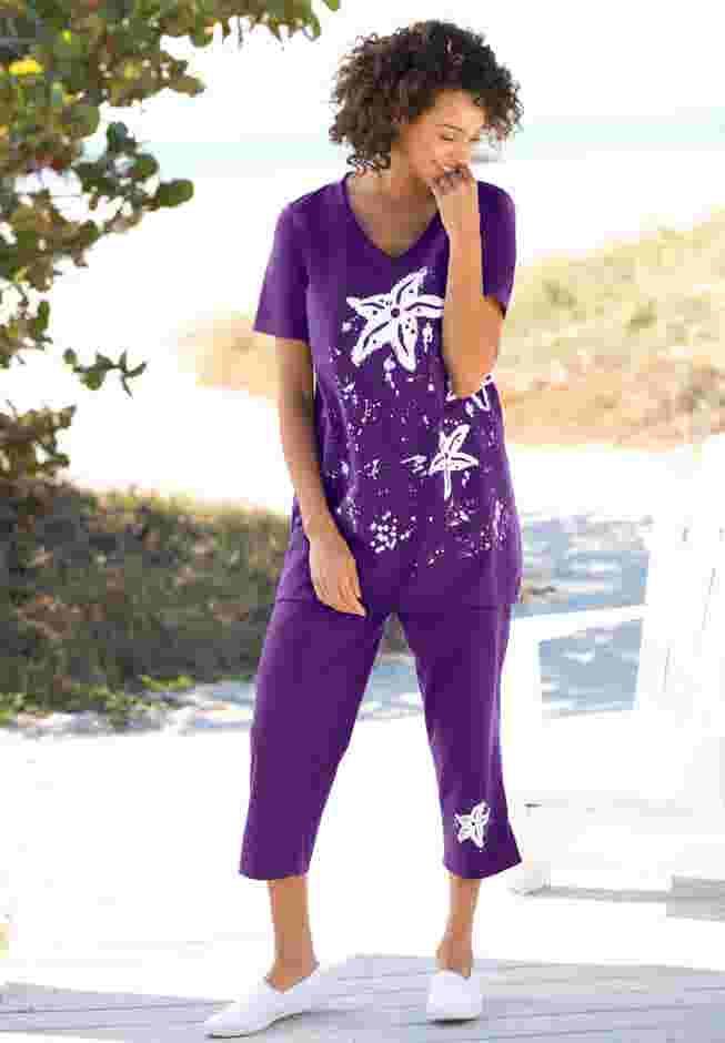 Starfish Tee and Capri Set image number 4