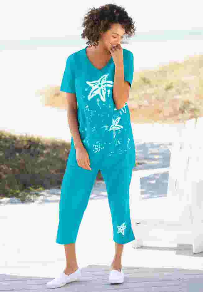 Starfish Tee and Capri Set image number 0