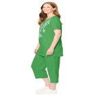 Printed Tunic and Capri Set image number null