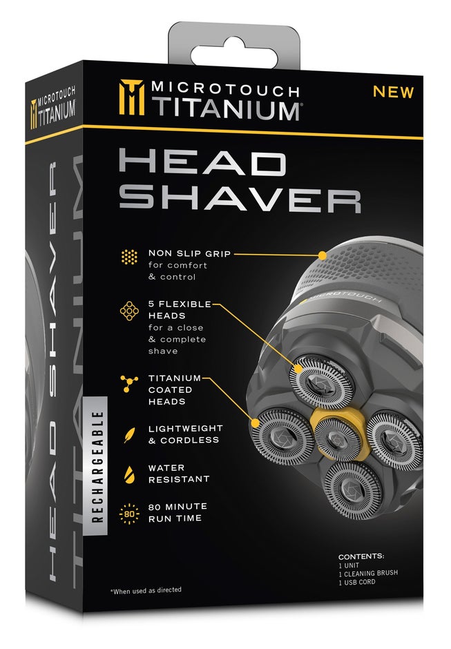 Microtouch Titanium® Electric Head and Face Shaver image number 3