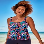 Flared Tankini Top image number null