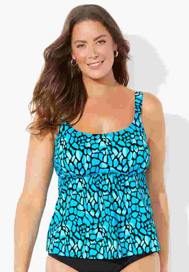Flared Tankini Top image number 0