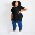Button Detail Tunic Tee image number 2