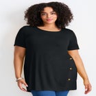 Button Detail Tunic Tee image number 0