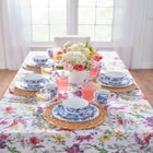 60" x 104" Floral Cascade Table Linen image number null