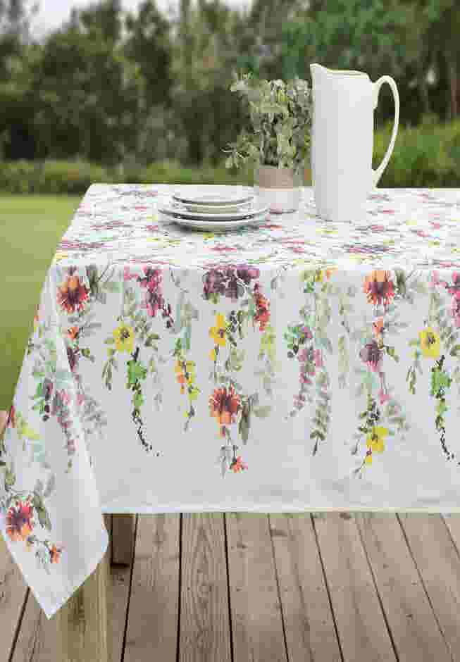 60" x 104" Floral Cascade Table Linen image number 0