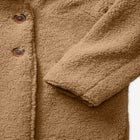 Plus Size Double Breasted Teddy Coat image number null