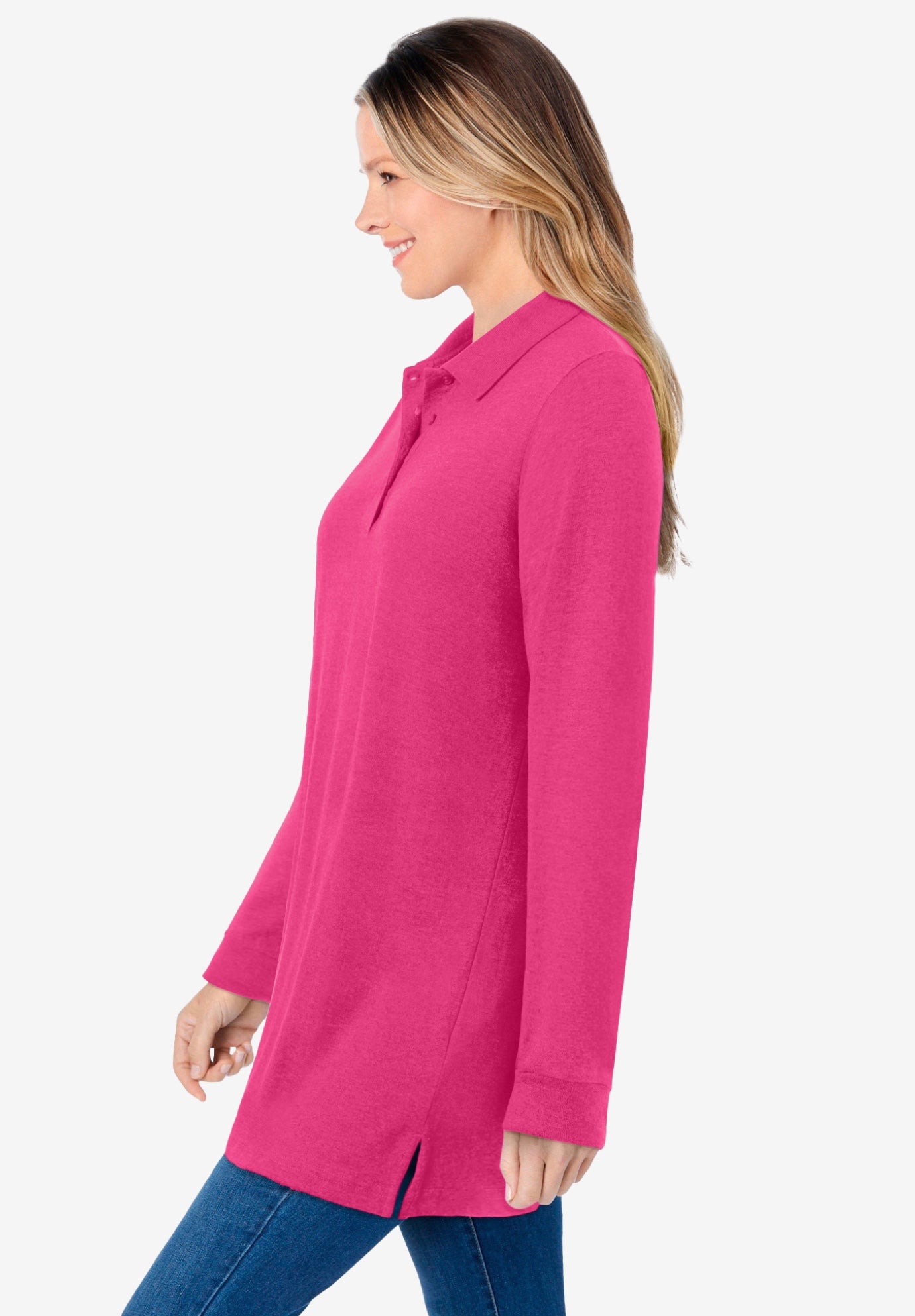 Long-Sleeve Polo Shirt image number 2