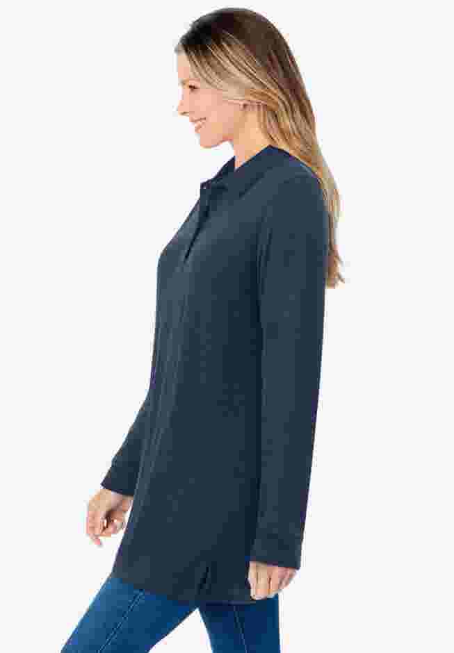 Long-Sleeve Polo Shirt image number 2