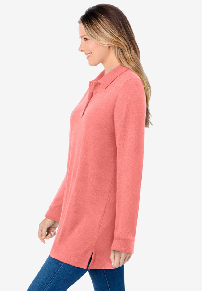 Long-Sleeve Polo Shirt image number 2