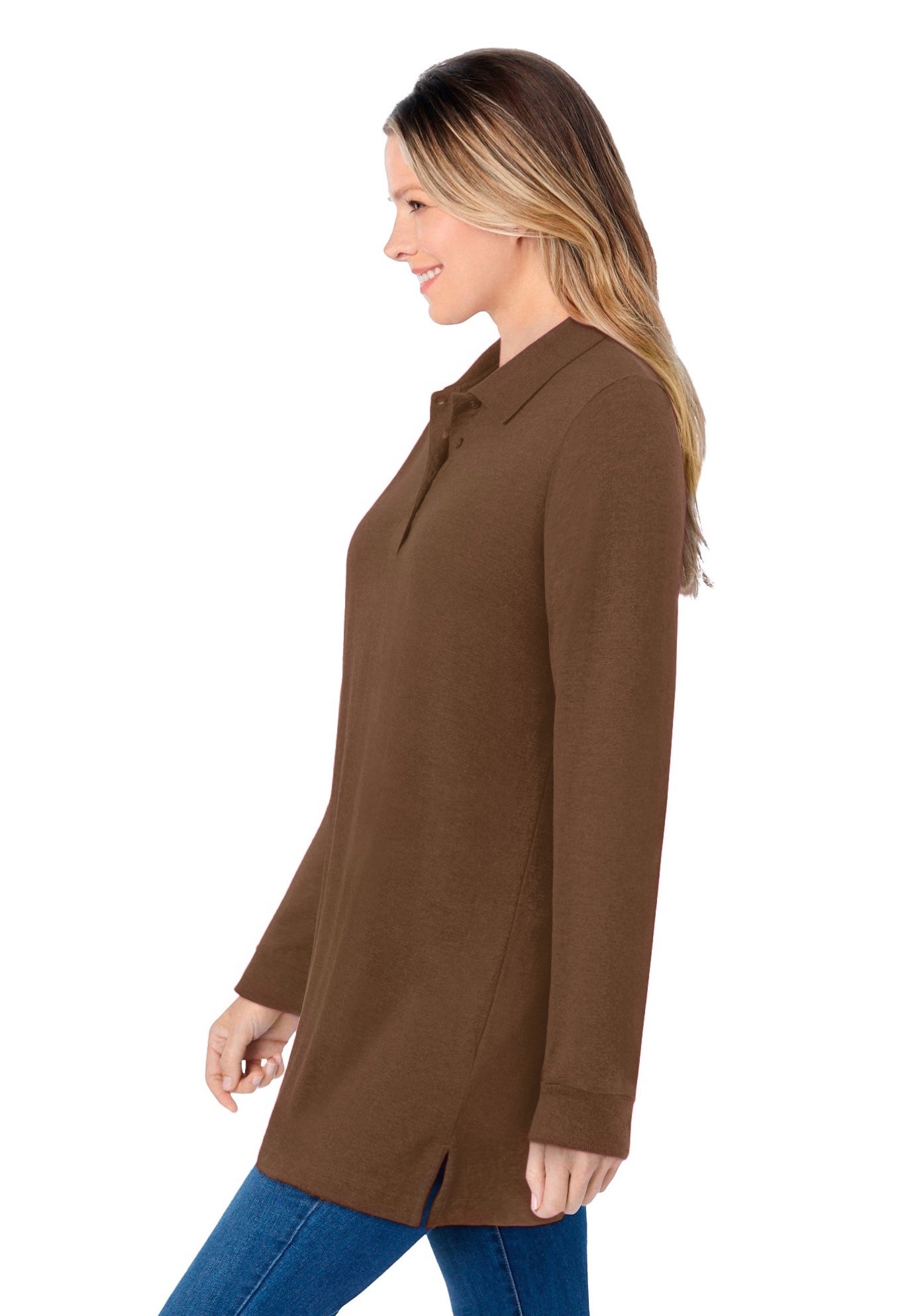 Long-Sleeve Polo Shirt image number 2