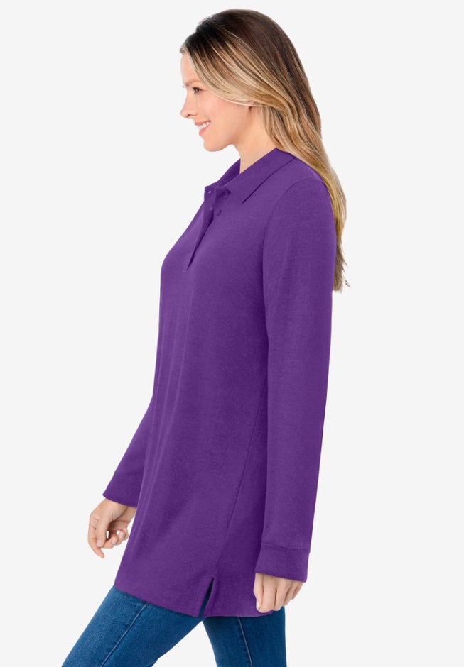 Long-Sleeve Polo Shirt image number 2